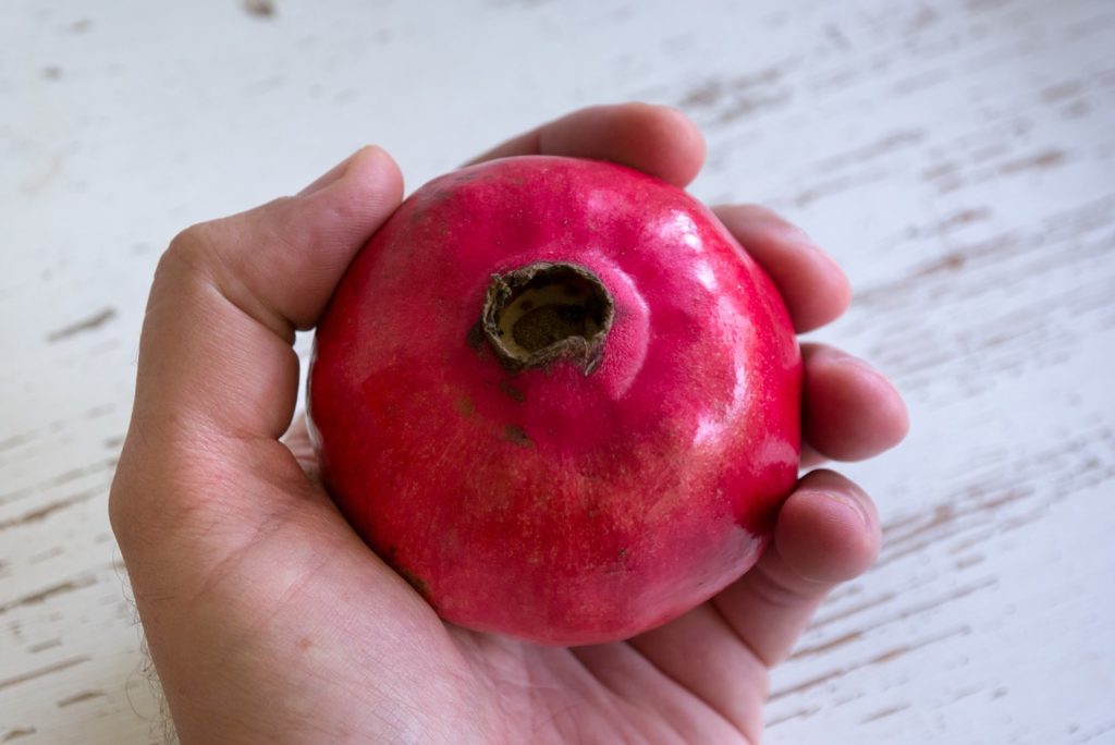 pomegranate, table, red